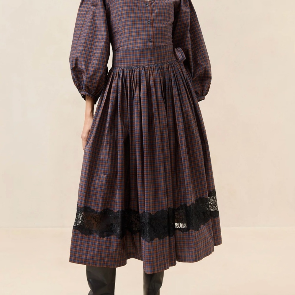 NWT Loeffler's Randall Aylee Lace inlay Skirt